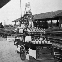 Stazione Parma, Primo concorso nazionale per l'offerta dei vini tipici nei ristoratori della stazione 1929, da “Enotria”, 6 giugno 1929