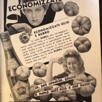 Risparmiate i grassi, condite tutto con la salsa Rubra, in «La donna, la casa, il bambino», luglio-agosto 1942. 
