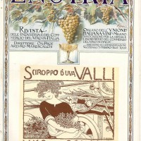 Copertina rivista “Enotria” con la pubblicità dello sciroppo d’uva Valli, Lugo di Romagna, (giugno 1923)