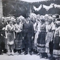 Arturo Marescalchi inaugura la Festa dell'uva a Piacenza (1931), da “Enotria” 1931