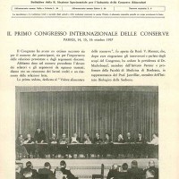 Ottobre 1937. Primo congresso internazionale delle conserve (archivio SSICA).