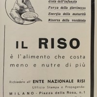 Il riso è l’alimento che costa meno e nutre di più, in «L’Illustrazione italiana», n. 27, 7 luglio 1935. 