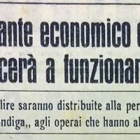 Il ristorante economico collettivo comincerà a funzionare oggi, in «Il Resto del Carlino», 5 agosto 1944.