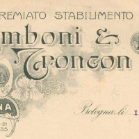 Pubblicità stabilimento Zamboni, 1917