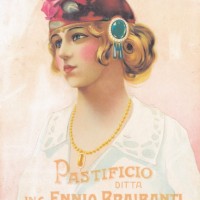Plancia per il calendario giornaliero Braibanti del 1910, di Anonimo, impressa dalle Arti Grafiche Ganzini di Parma, Archivio Storico Barilla - Parma – Italia.